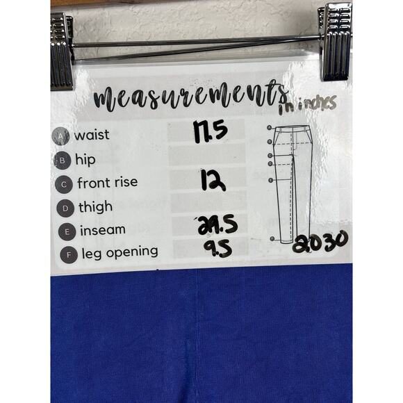 Chico's Travelers Womens Pull On Pants Sz 3‎ Sz XL Blue Comfort Stretch Travel - Picture 2 of 6